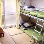 Suzushiro A private room Yadoya Guesthouse Tokyo Japan, quite place near Shinjuku